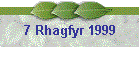 7 Rhagfyr 1999